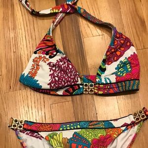 Trina Turk halter bikini top and hipster bottom